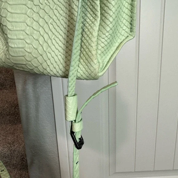 Ampersand As Apostrophe Micro Tote in Mint Python - Picture 14 of 16